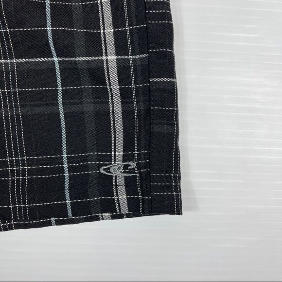 O'Neill Chino Shorts Black Casual Summer Mid Length Flat Front Men's Size 38 - Picture 3 of 8